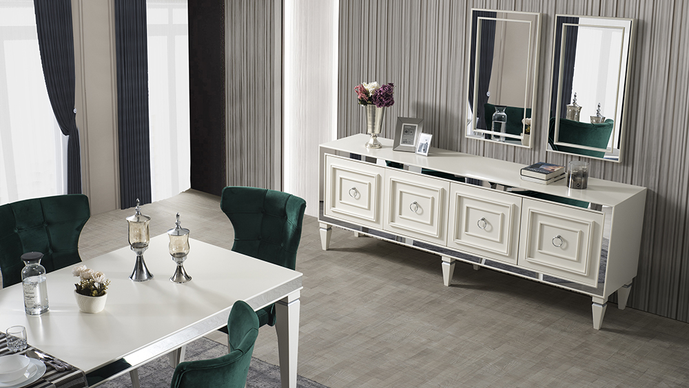 Bornova Beyaz Art Deco Yemek Odası 9,900.00 TL İnegöl