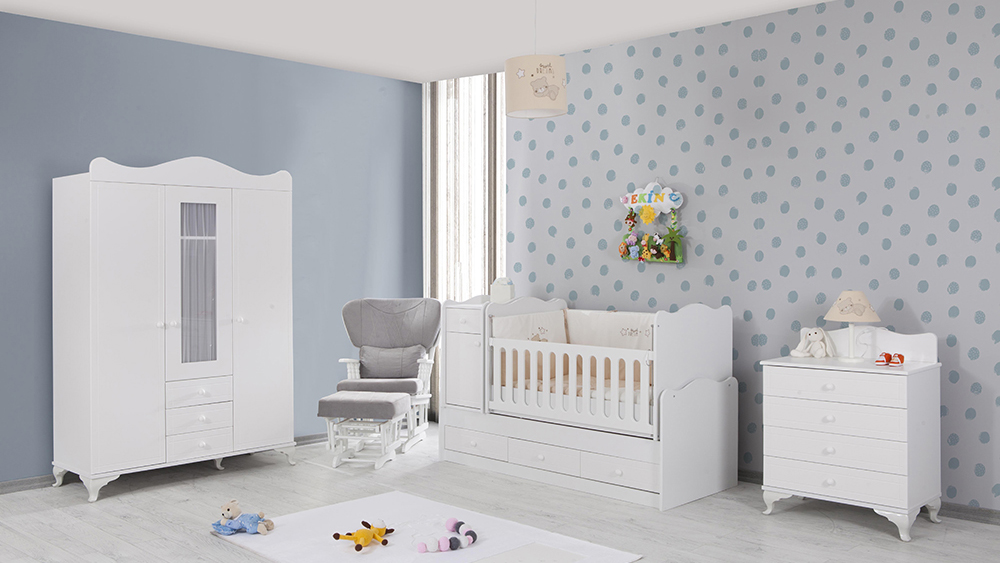 Hayal Beyaz Bebek Odası 5,500.00 TL İnegöl Mobilya