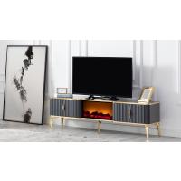 Antrasit Gold Detaylı Tv Sehpası Ekol
