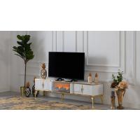 Beyaz Gold detaylı Tv Sehpası Derya