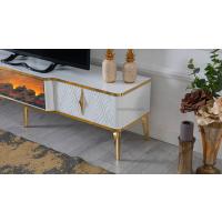 Beyaz Gold detaylı Tv Sehpası Derya