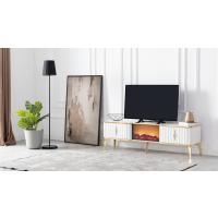 Beyaz Gold detaylı Tv Sehpası Ekol