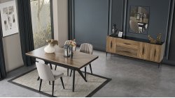 Ceviz Yemek Odası Omega