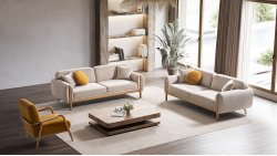 Hira Koltuk Takımı Ahşap Berjer