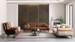 Tuğra Taba Koltuk Takımı (NUBUK)