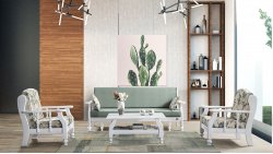 Yonca İskandinav Koltuk(Beyaz)