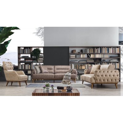 Ahşap Ayaklı Koltuk Takımı Mass