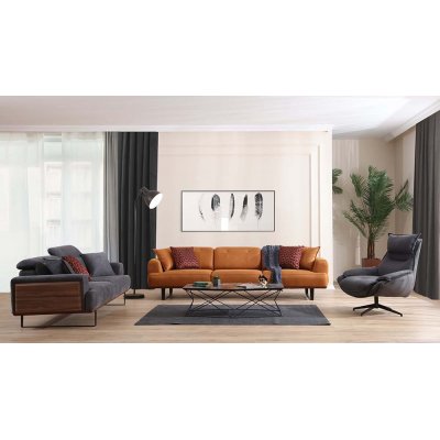 Ahşap Detaylı Koltuk Takımı Bugatti