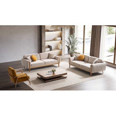 Hira Koltuk Takımı Ahşap Berjer