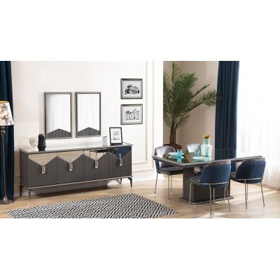 Side Antrasit Yemek Odası